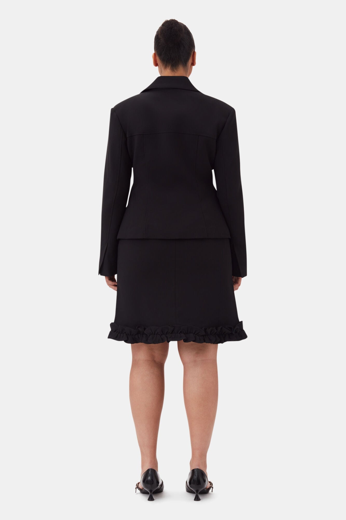 Bonded Crepe Skirt | Black (V1)
