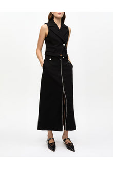 Bonded Crepe Skirt | Black (V2)