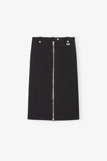 Bonded Crepe Skirt | Black (V2)