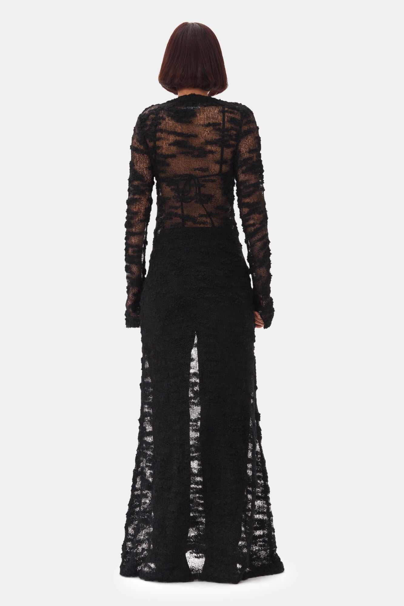 Boucle Maxi Dress | Black