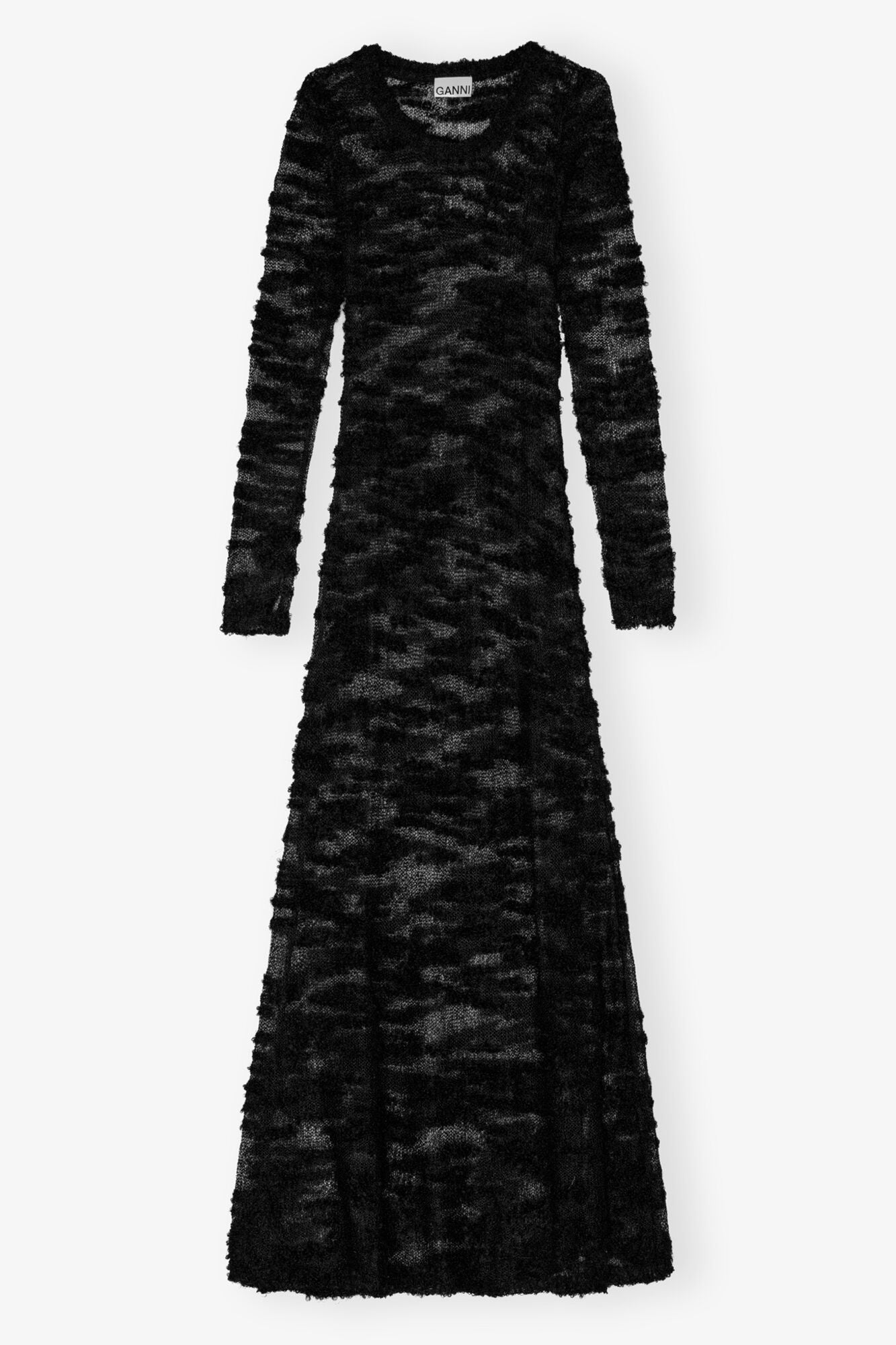 Boucle Maxi Dress | Black