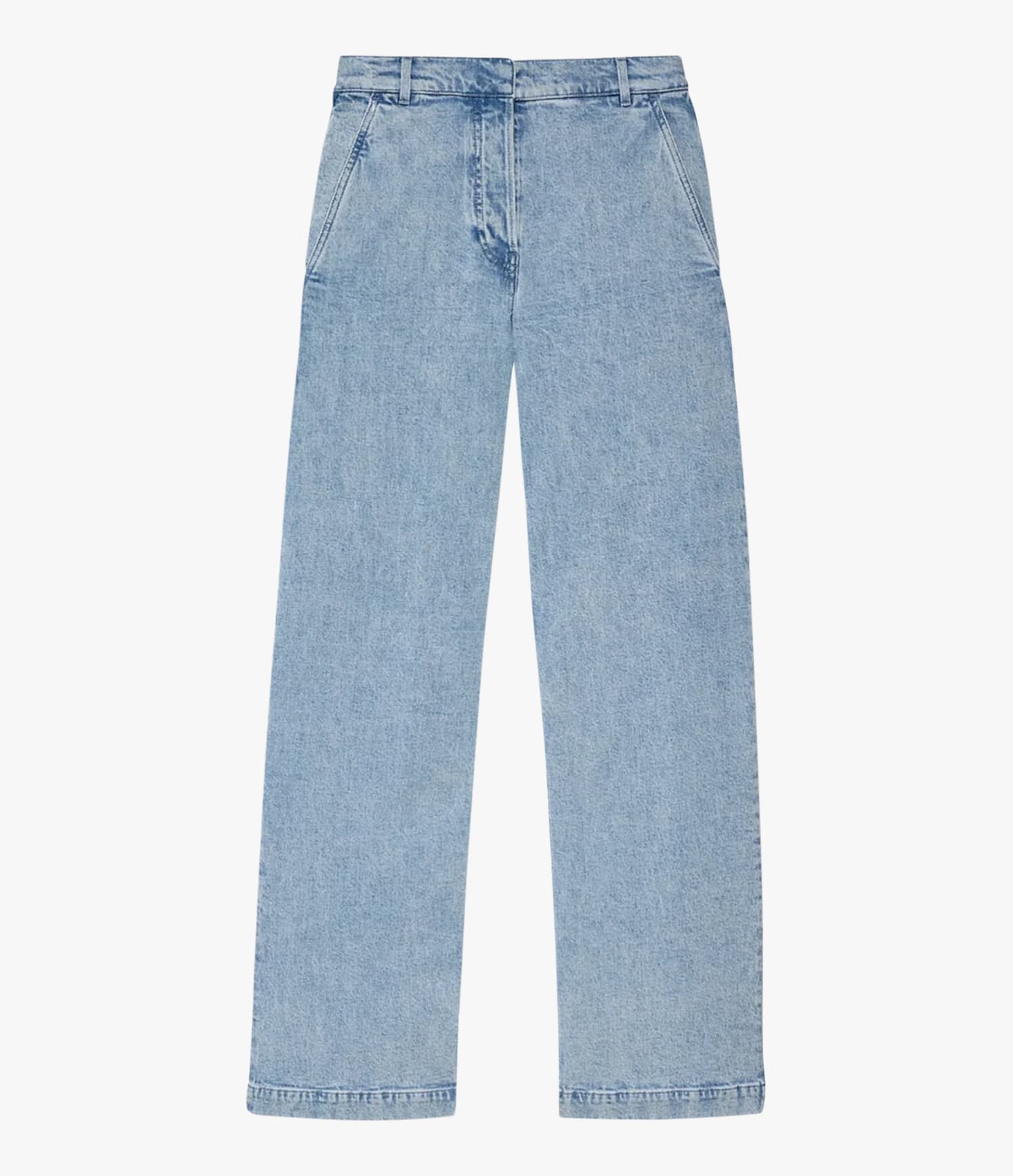Another Tomorrow Boyfriend Denim Pant in Light Blue Wash – Denim Women's Trousers