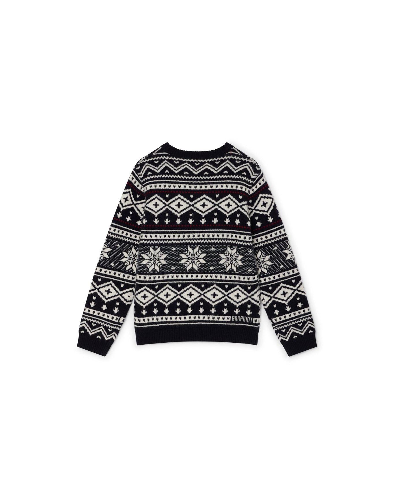Boys | Jacquard Cashmere Sweater | 10Y-14Y | Navy