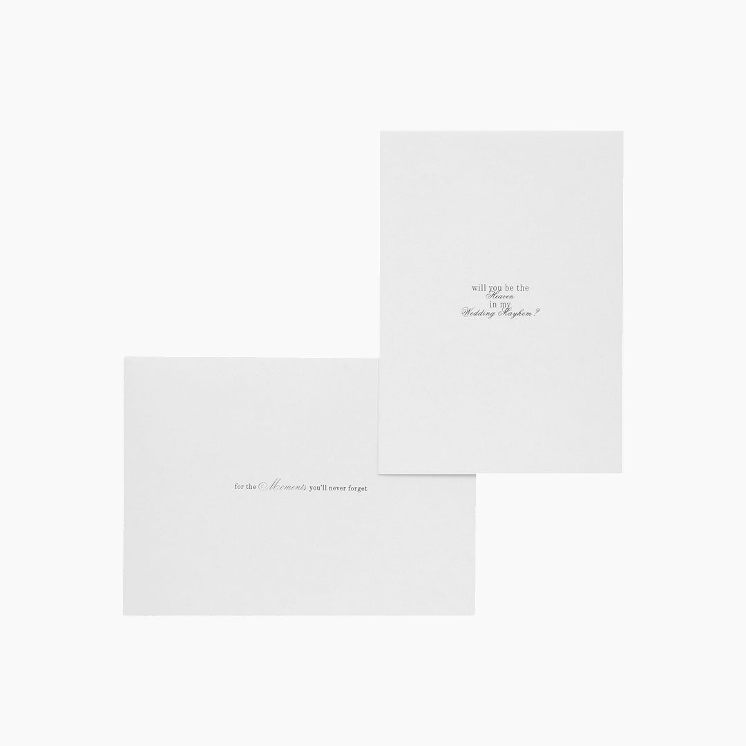 Bridal Notecard + Envelope & Seal | White