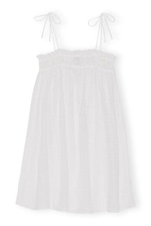 Broderie Anglaise Strap Dress | Bright White