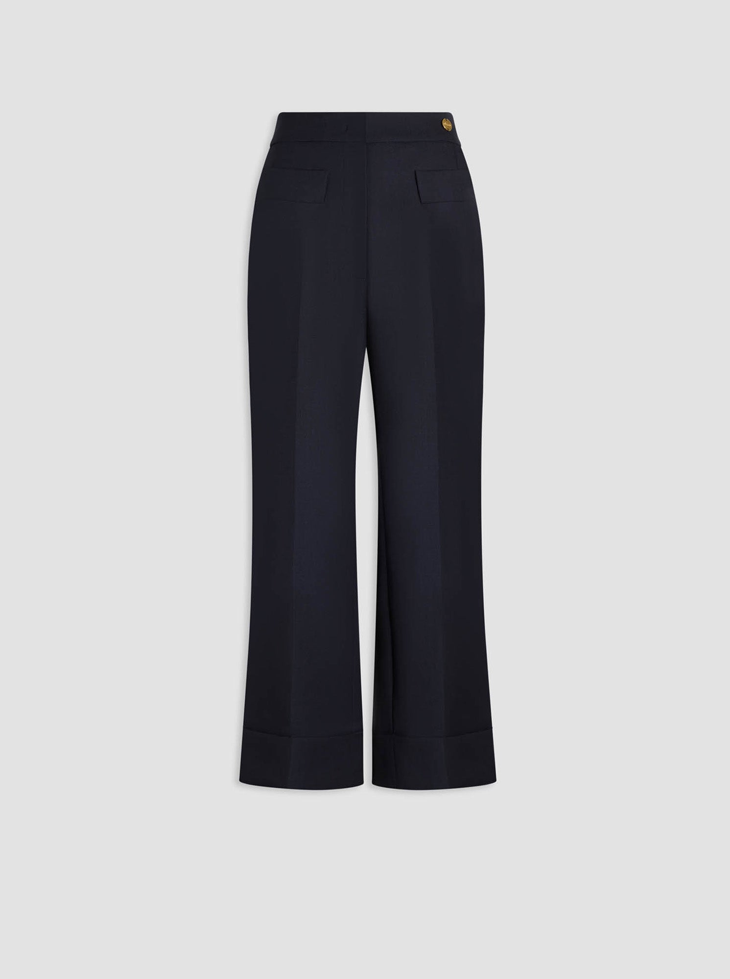 Brody Crop/Cuff Pant | Navy