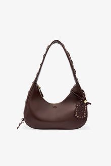 Brown Medium Laces Hobo Bag | Chocolate Torte