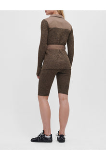 Brown Melange Knit Leggings | Fossil