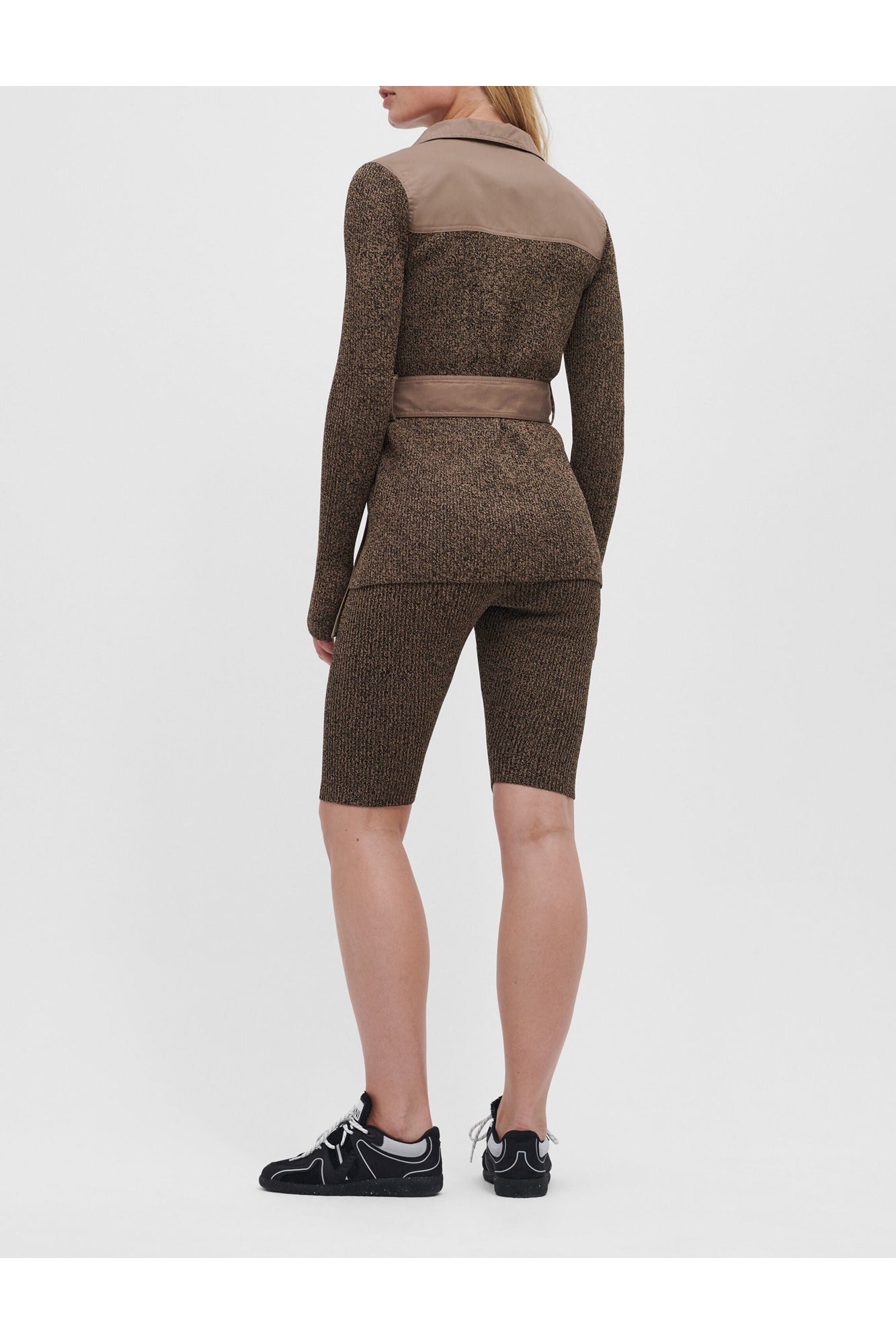 Brown Melange Knit Leggings | Fossil