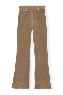 Brown Washed Corduroy Iry Trousers | Fallen Rock