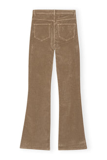 Brown Washed Corduroy Iry Trousers | Fallen Rock
