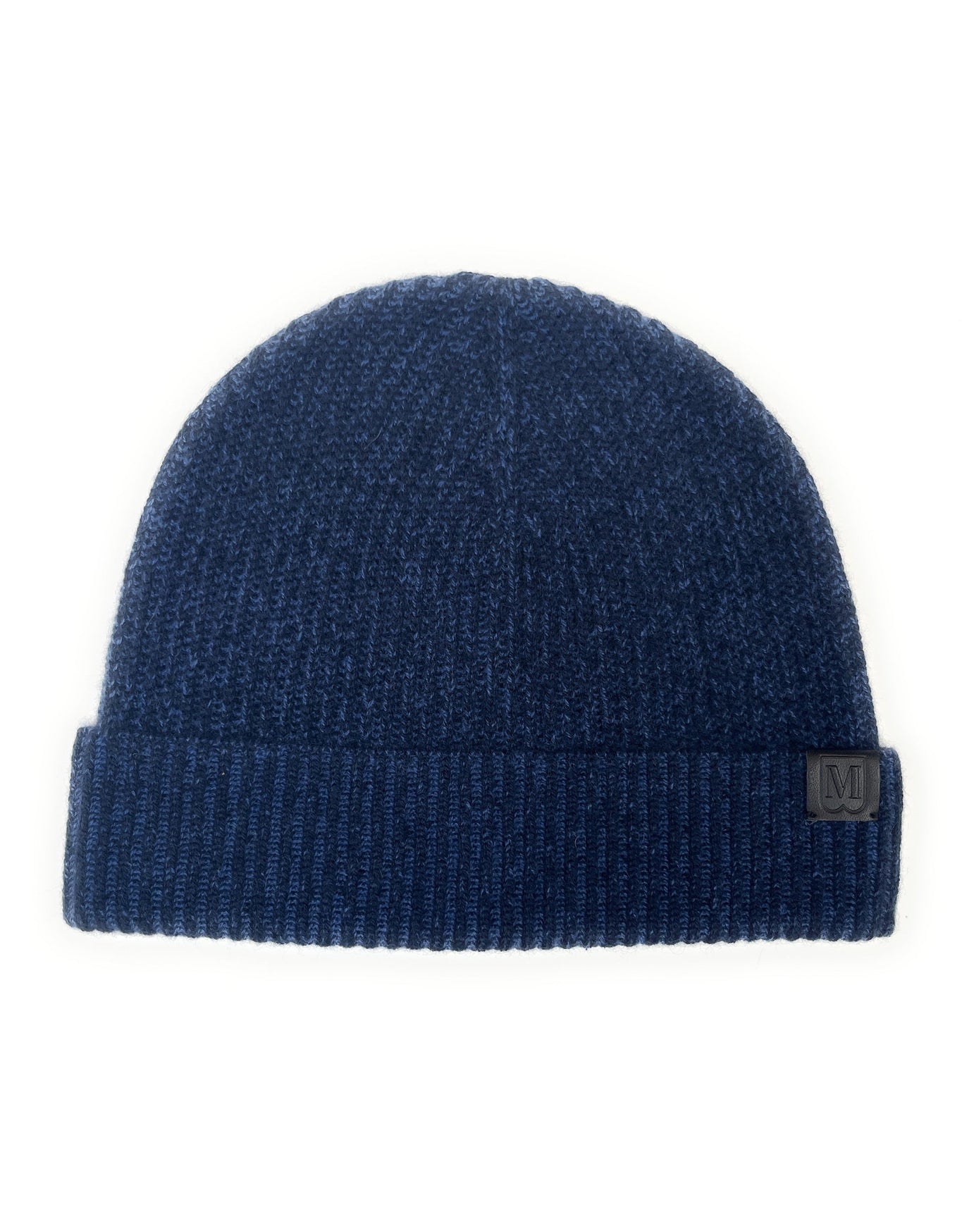 Bruno Magli | Men | Cashmere Two-Tone Chunky Rib Beanie | Navy