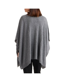 Bruno Magli | Women | Cashmere Poncho | Grey V3