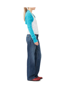 Brushed Alpaca Bolero | Blue Curacao
