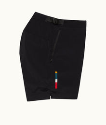 Bulldog Bonded Bonded Tape Mid-Length Swim Shorts | Black