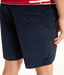 Bulldog Corduroy Corduroy Drawcord Mid-Length Shorts | Midnight Navy
