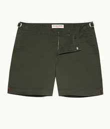 Bulldog Cotton Twill Mid-Length Cotton Twill Shorts | Forest Night
