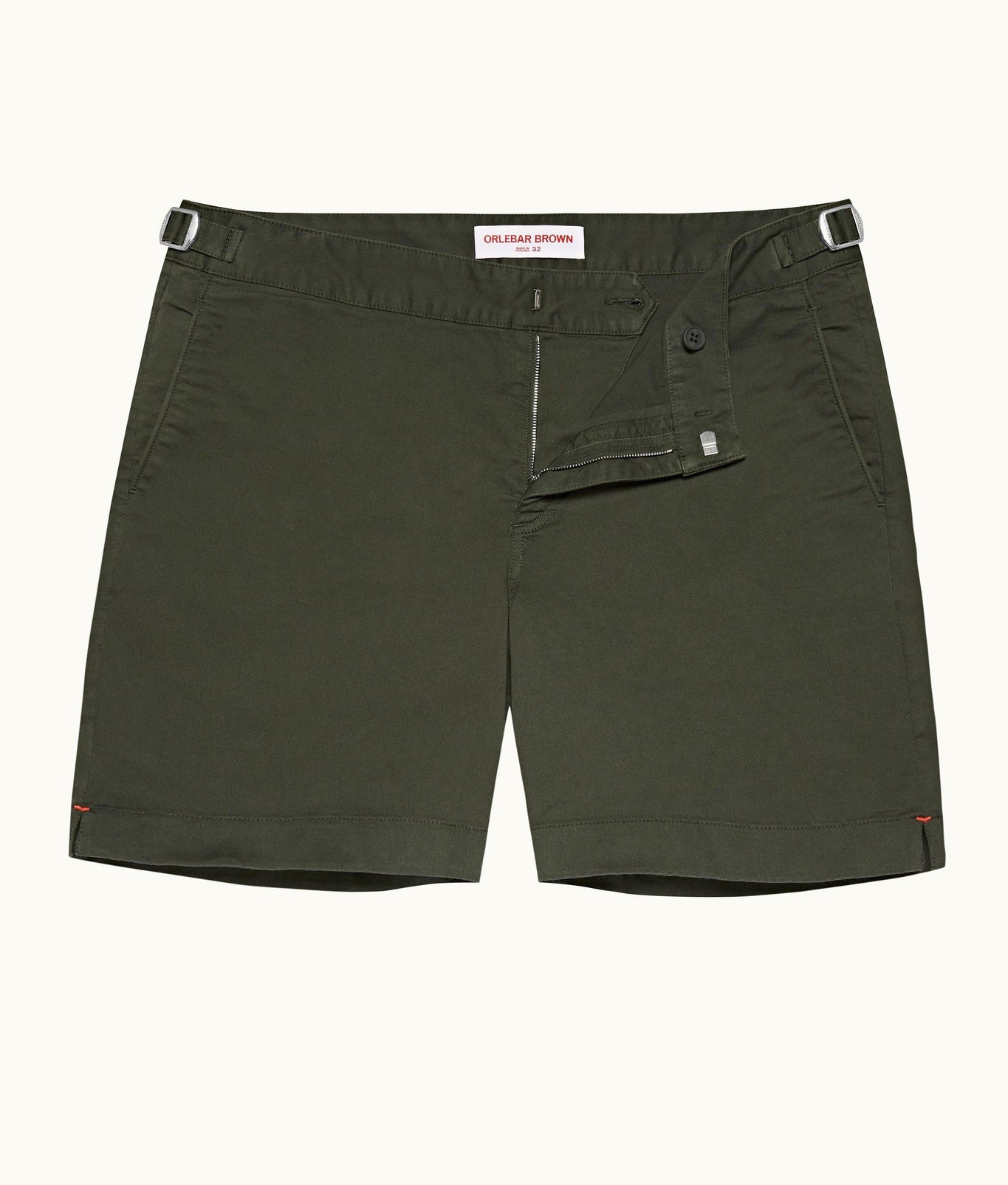 Bulldog Cotton Twill Mid-Length Cotton Twill Shorts | Forest Night