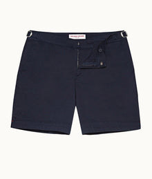 Bulldog Cotton Twill Mid-Length Shorts | Navy