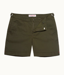 Bulldog Cotton Twill Mid-Length Shorts | Palm