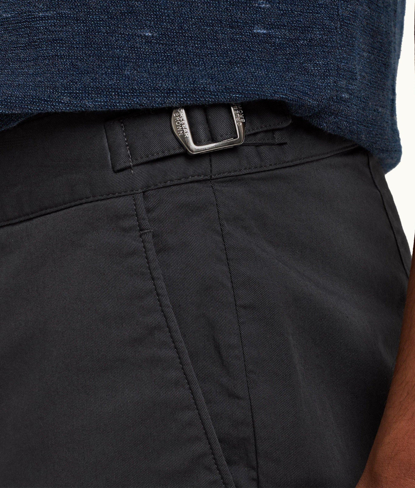 Bulldog Cotton Twill Mid-Length Shorts | Piranha Grey
