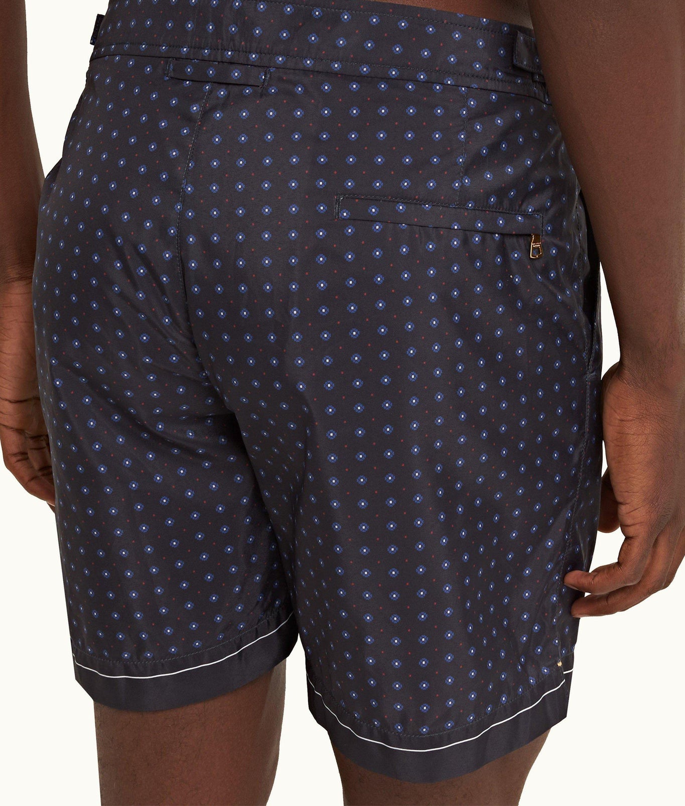 Bulldog Cravat Mid-Length Swim Shorts | Night Iris