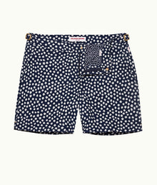 Bulldog Jacquard Star Jacquard Mid-Length Swim Shorts | Night Iris