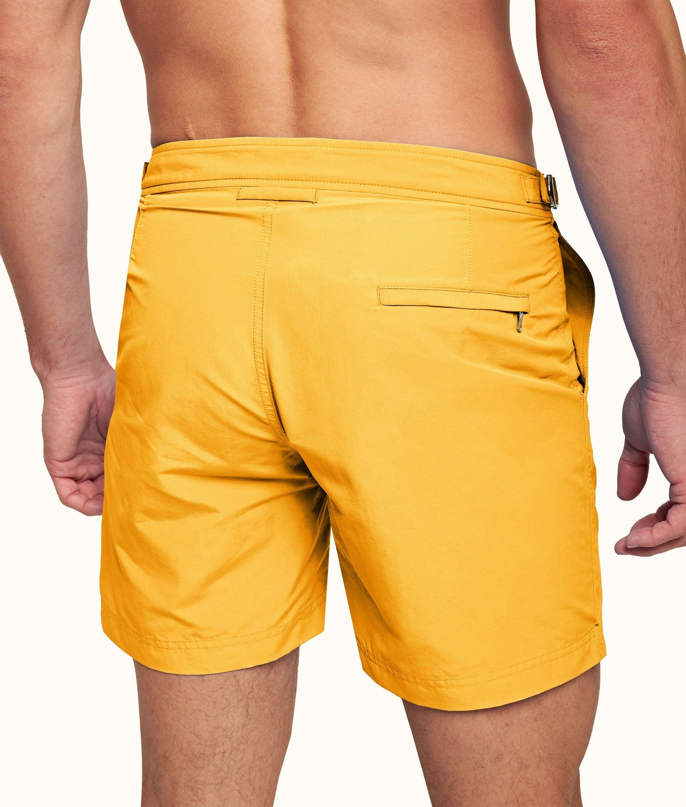 Bulldog Mid-Length Swim Short | Yellow Blaze