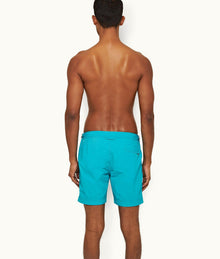Bulldog Mid-Length Swim Shorts | Crystal Sea