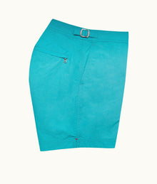 Bulldog Mid-Length Swim Shorts | Crystal Sea