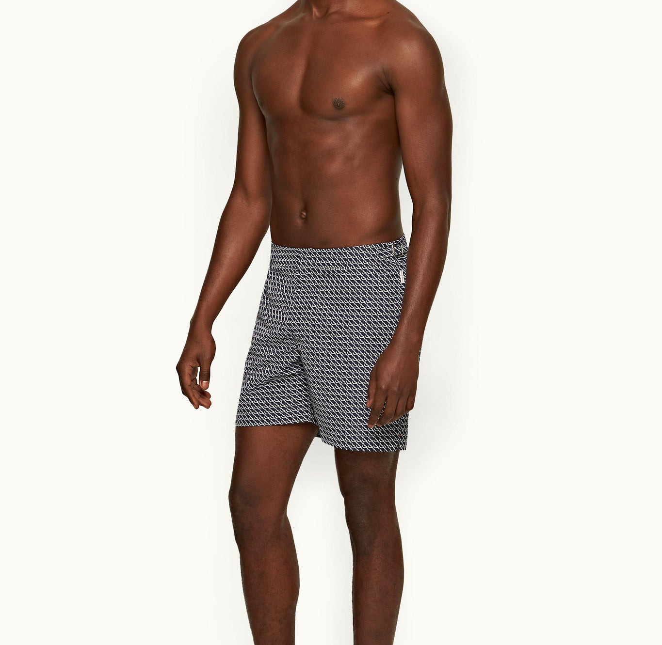 Bulldog Orbit Mid-Length Swim Shorts | Midnight Navy