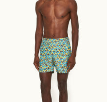 Bulldog Petal Print Mid-Length Swim Shorts | Lemon Meringue