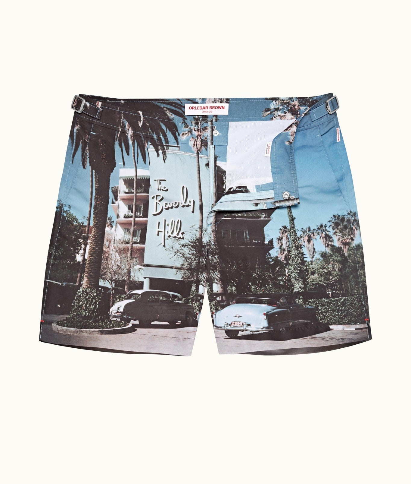 Bulldog Photographic Print Mid-Length Swim Shorts | Beverly Hills