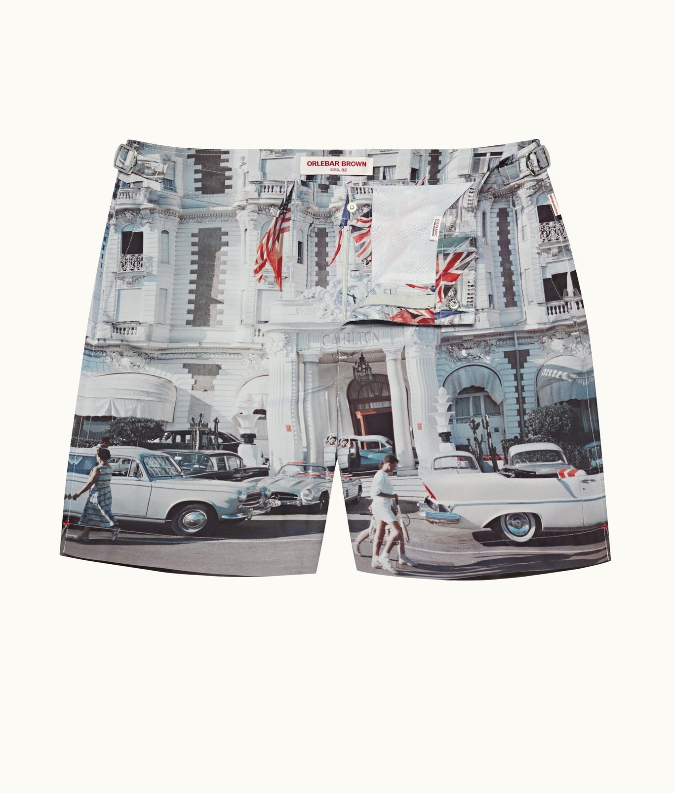 Bulldog Photographic Print Mid-Length Swim Shorts | Carlton Cannes