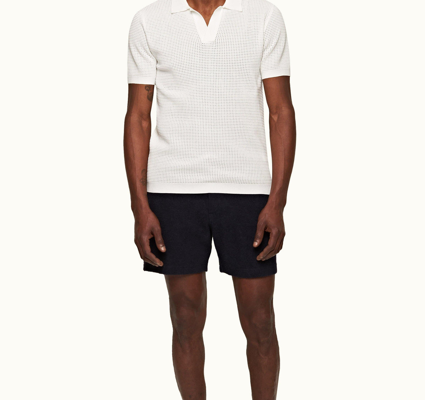 Bulldog Towelling Mid-Length Double-Faced Towelling Shorts | Night Iris