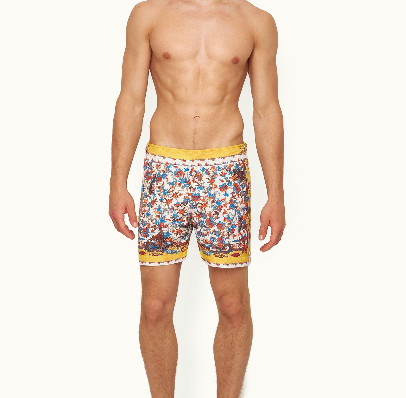Bulldog Utopia Mid-Length Swim Shorts | Summer Sunset
