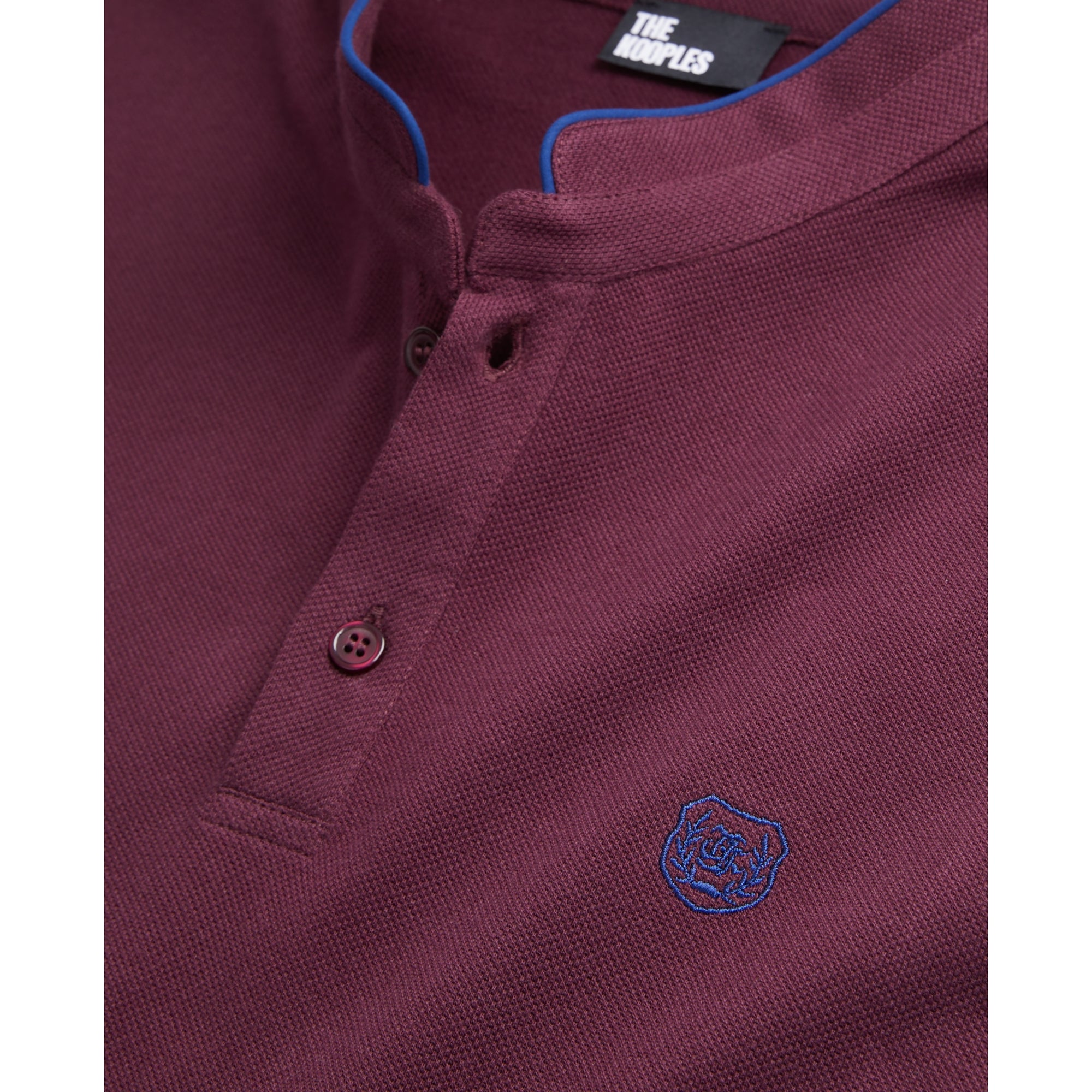 Burgundy Cotton Polo T-Shirt | Men | Bordeaux