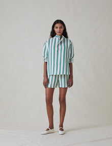 Womens | The Pop-Over Shirt | Green