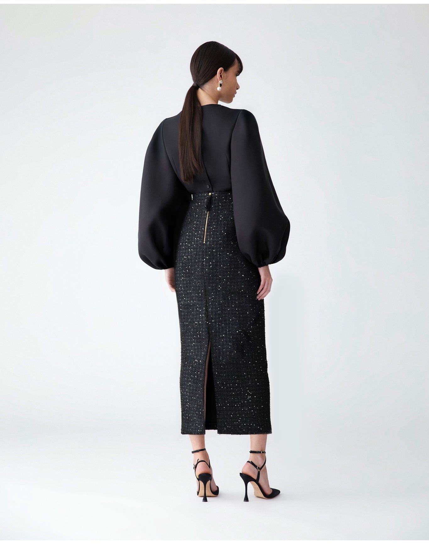 Midi Skirt | Black