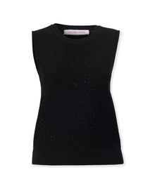 Sleeveless Crewneck Tank | Black