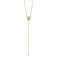 Women | Fire & Ice Opal Lariat | 14k Rose Gold