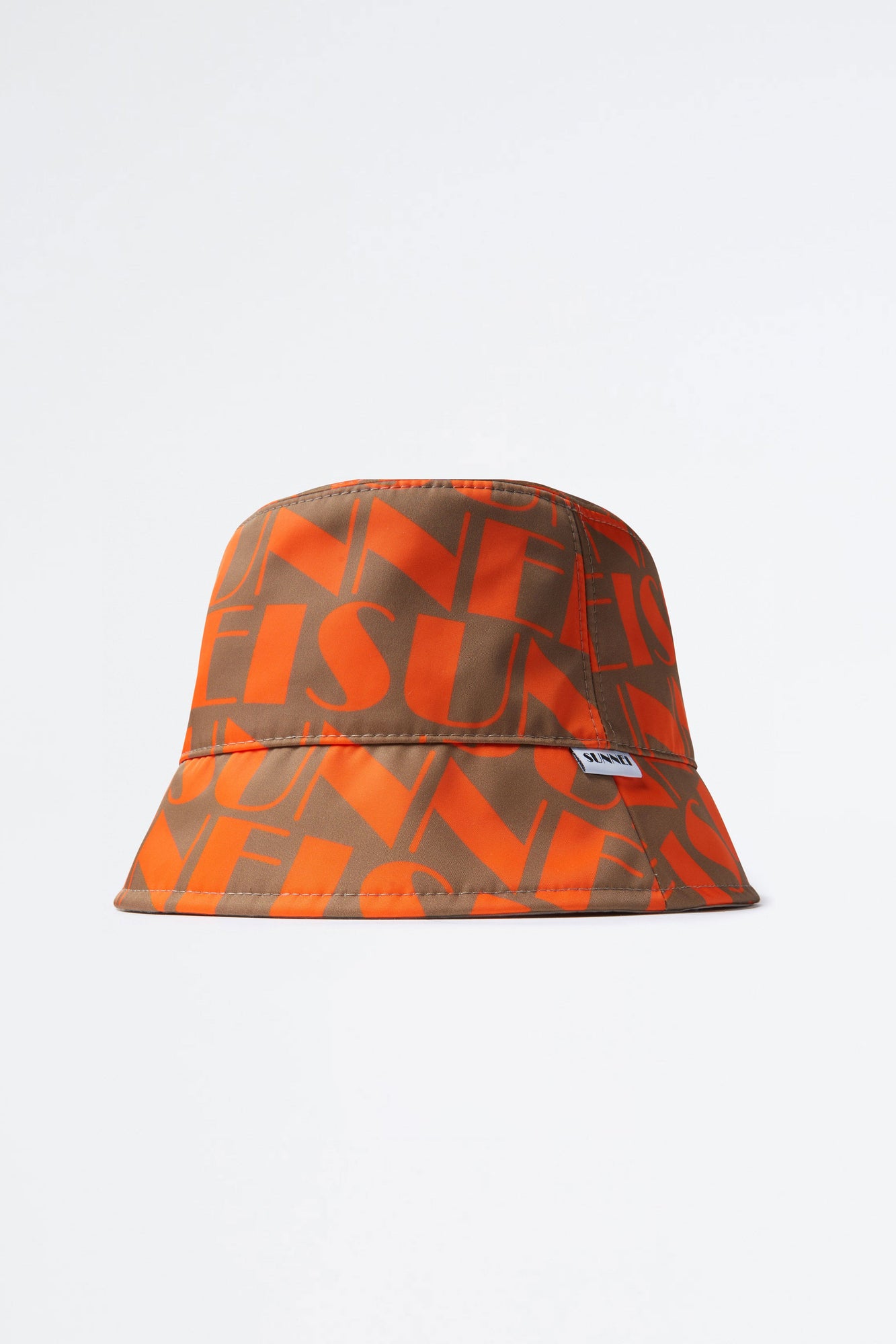 Reversible Logo Bucket Hat | Unisex | Orange x Beige