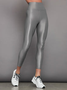 High Rise 7/8 Legging in Takara Shine | Steel Grey