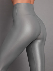 High Rise 7/8 Legging in Takara Shine | Steel Grey