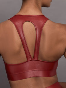 Carbon38 | Action Bra 2.0 in Takara Shine | Red Dahlia