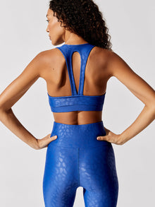 Action Bra 2.0 in Leopard Takara Shine | Strong Blue