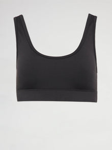 Cut Out Scoop Bra in Diamond Compression | Black