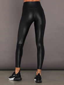 High Rise Full-Length Legging in Takara Shine | Black