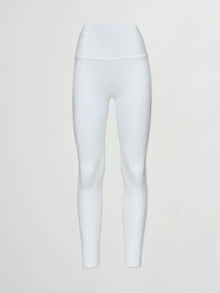 Ribbed 7/8 Legging | White