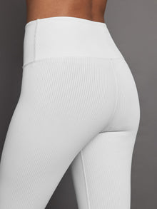 Carbon38 | Ribbed 7/8 Legging | White